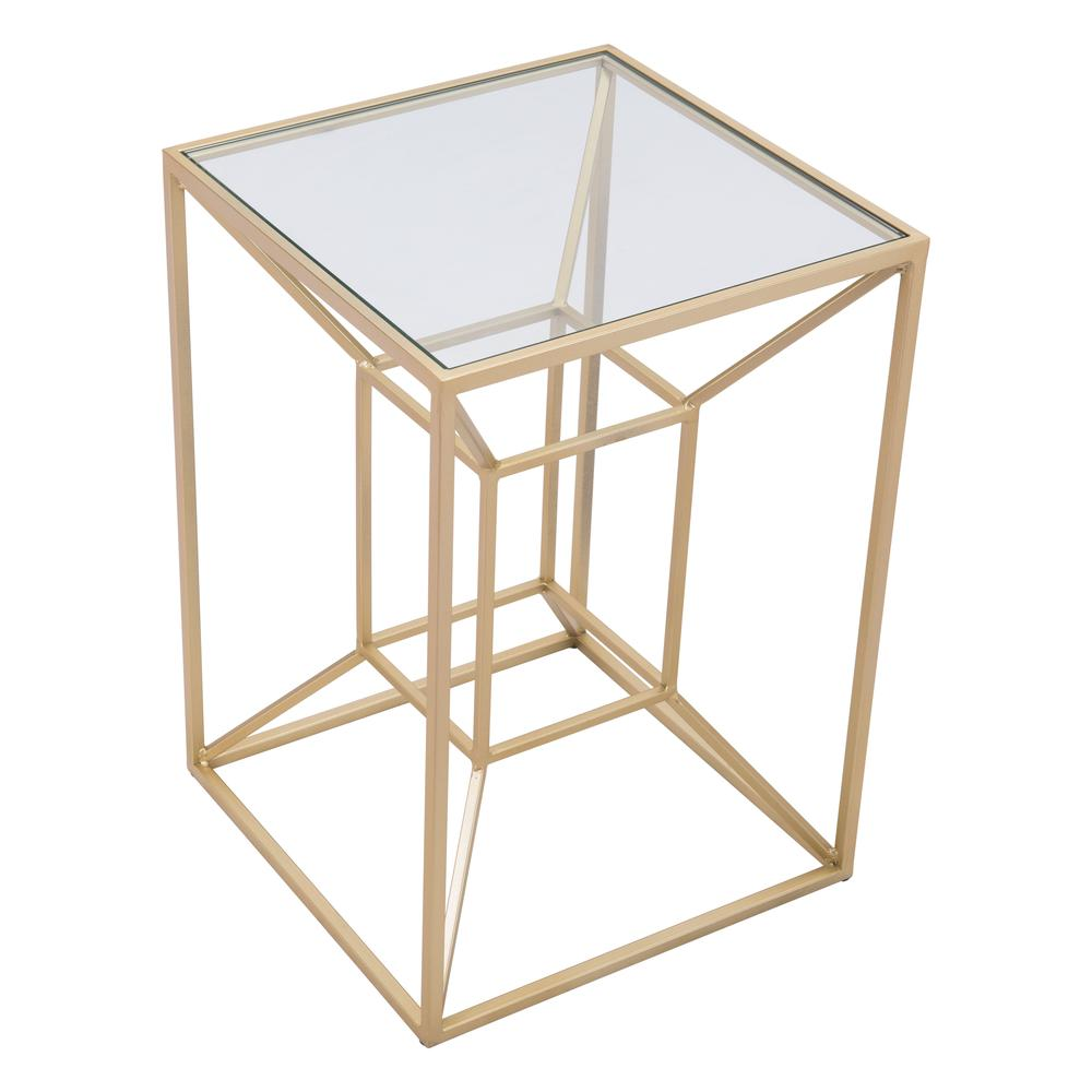Boho Aesthetic Canyon Side Table Gold | Biophilic Design Airbnb Decor Furniture 
