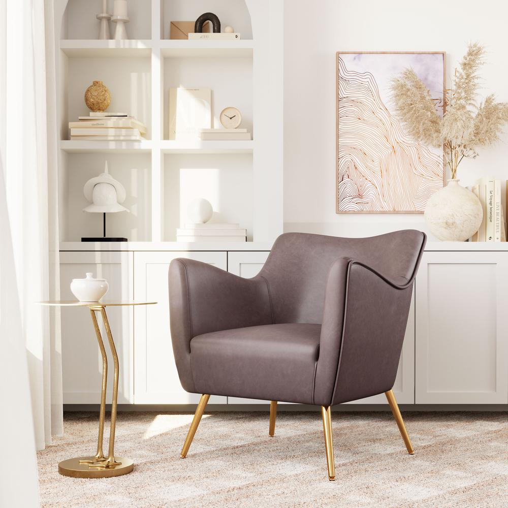 Boho Aesthetic Zoco Accent Chair Espresso | Biophilic Design Airbnb Decor Furniture 