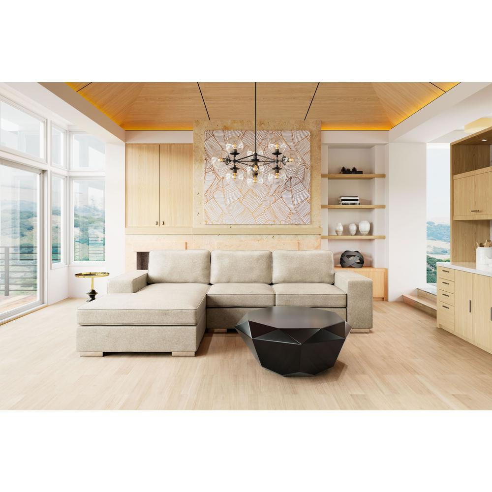 Boho Aesthetic Brickell Sectional Beige | Biophilic Design Airbnb Decor Furniture 