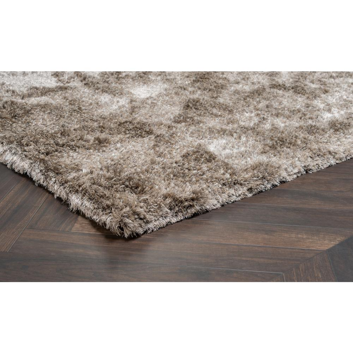 Boho Aesthetic Clermont-Ferrand | Hand-woven Shag Area Rug  Taupe  8x10 | Biophilic Design Airbnb Decor Furniture 