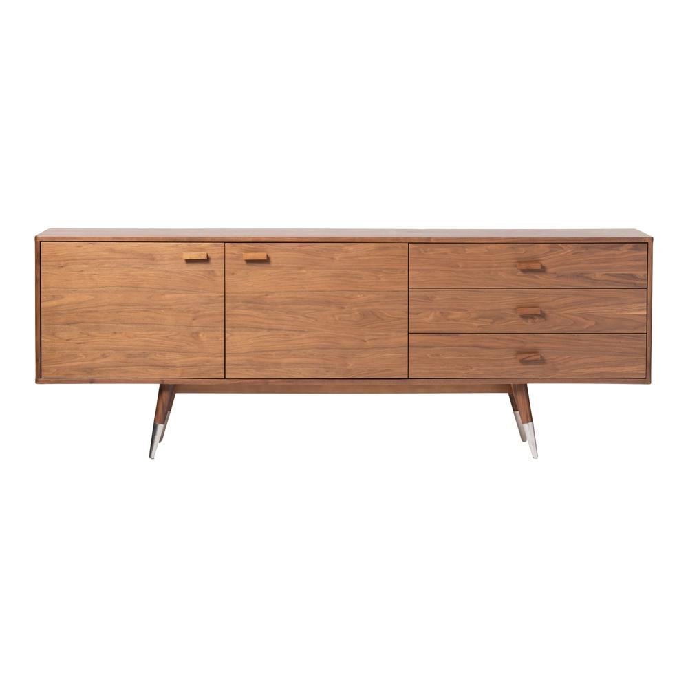 Boho Aesthetic Sienna Sideboard Walnut Large Unique Buffet Cabinet | Biophilic Design Airbnb Decor Furniture 