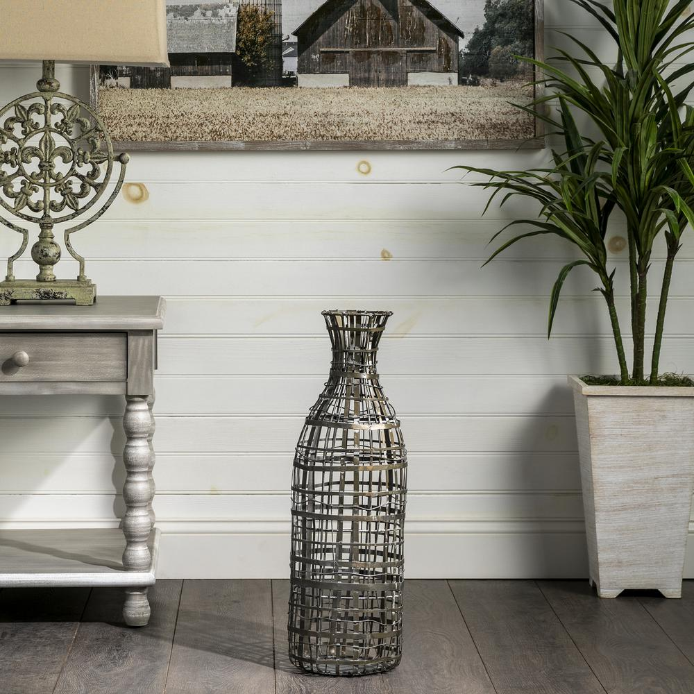 Boho Aesthetic Tall Floor Vase Crestview Collection | Biophilic Design Airbnb Decor Furniture 