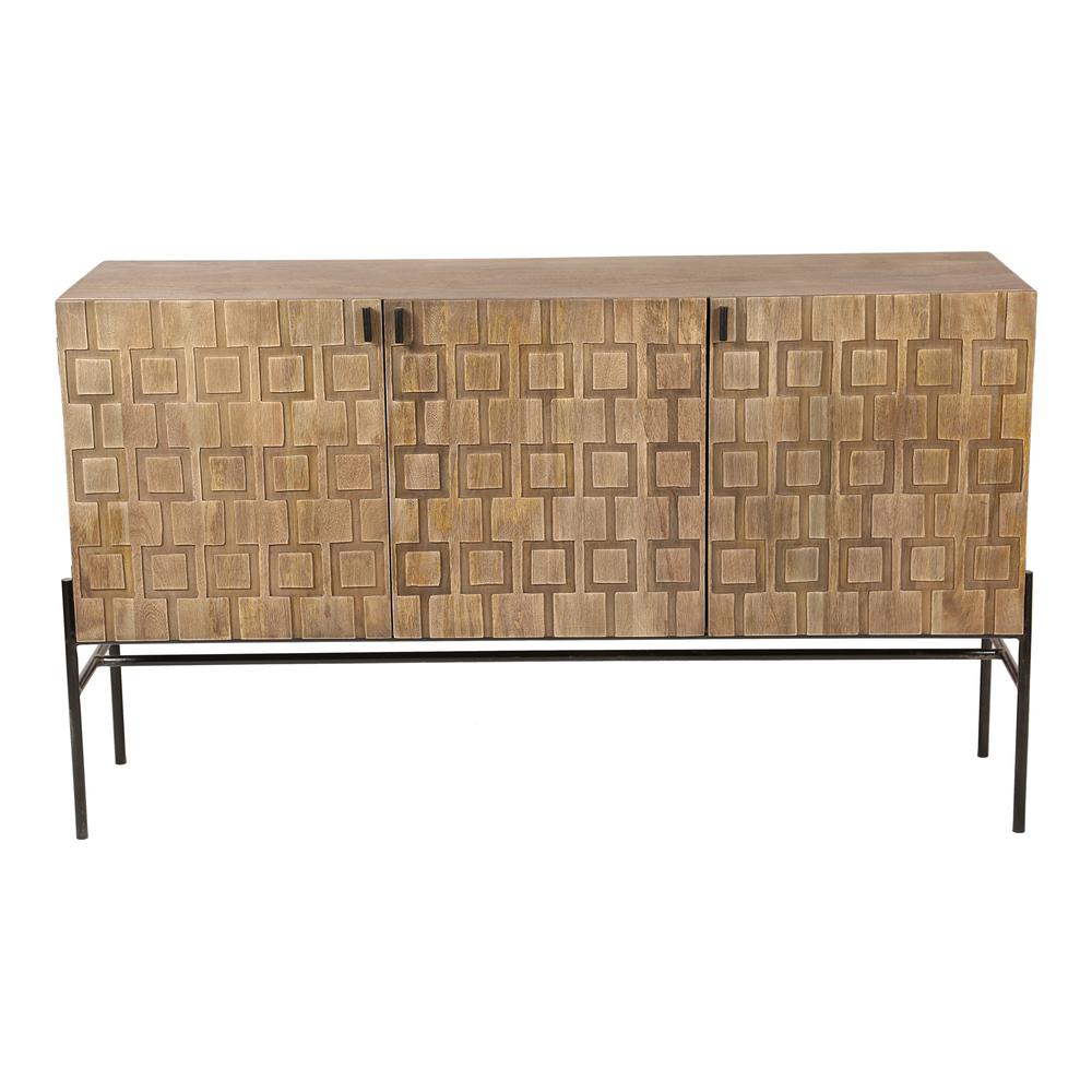 Boho Aesthetic Etch Modern Luxury Unique Sideboard Buffet Cabinet | Biophilic Design Airbnb Decor Furniture 