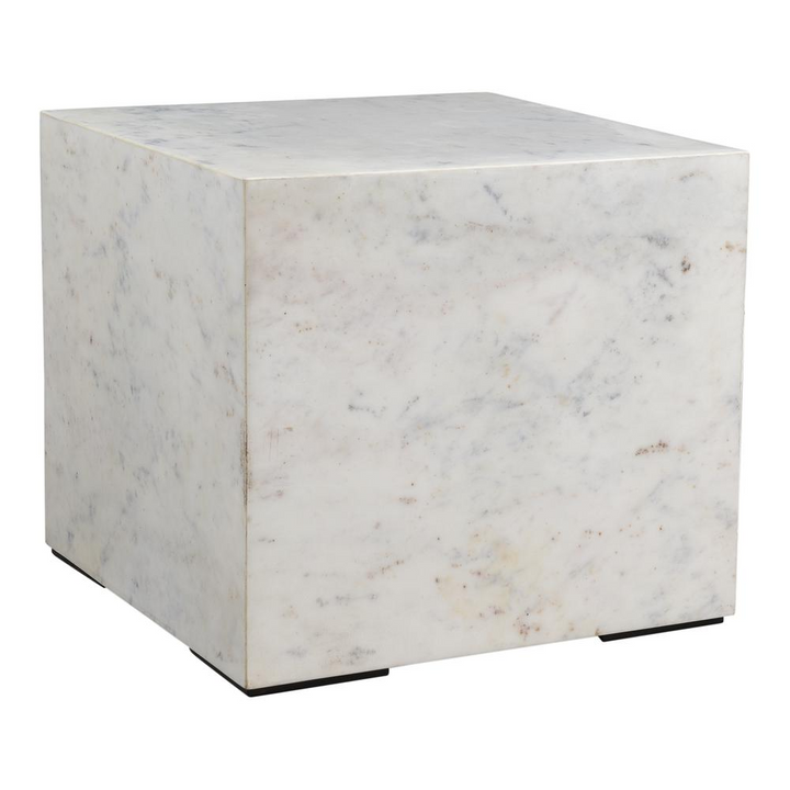 Boho Aesthetic Nash | Modern Pure Marble Side Table | Biophilic Design Airbnb Decor Furniture 
