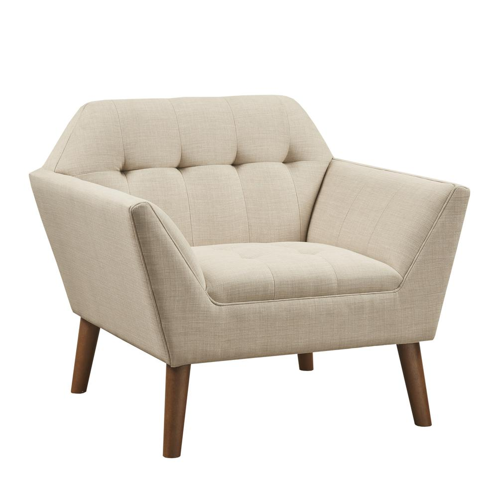 Boho Aesthetic Mid Century Extra Plush Accent Lounge Chair | Biophilic Design Airbnb Decor Furniture 
