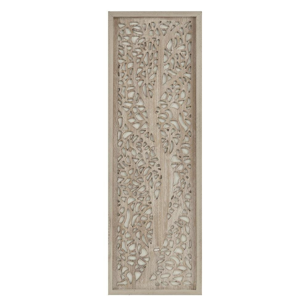 Boho Aesthetic Carved Wood Panel Wall Decor | Biophilic Design Airbnb Decor Furniture 
