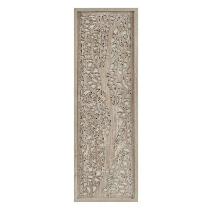 Boho Aesthetic Carved Wood Panel Wall Decor | Biophilic Design Airbnb Decor Furniture 