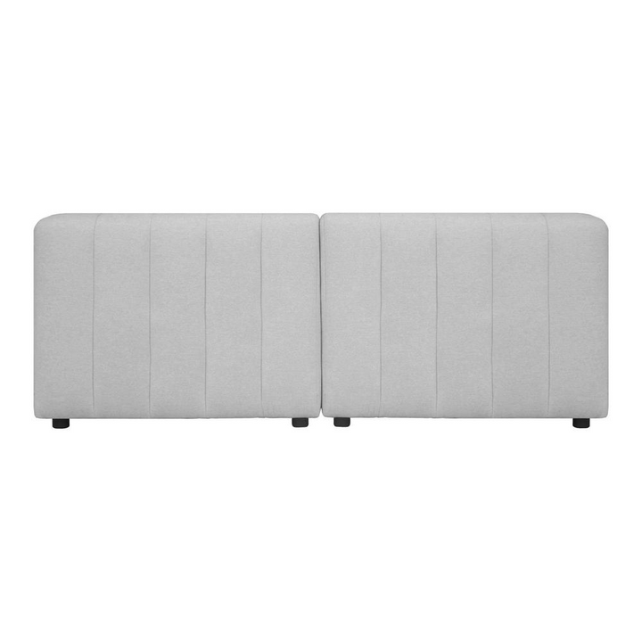 Boho Aesthetic Modular Luxurious Plump Silhouette Upholstery 2Pc Sectional Sofa | Biophilic Design Airbnb Decor Furniture 