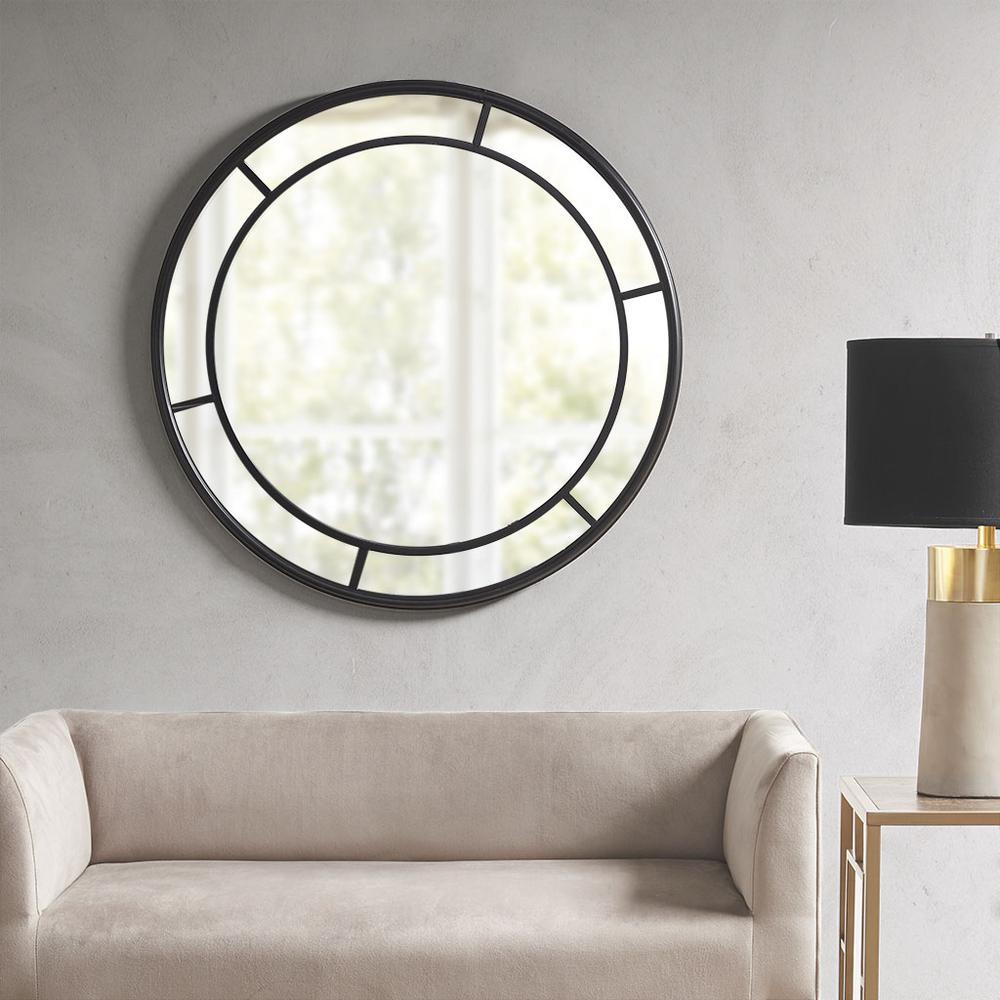 Boho Aesthetic Orléans | Martha Stewart Large Black Farmhouse Framed Modern Mirror | Biophilic Design Airbnb Decor Furniture 