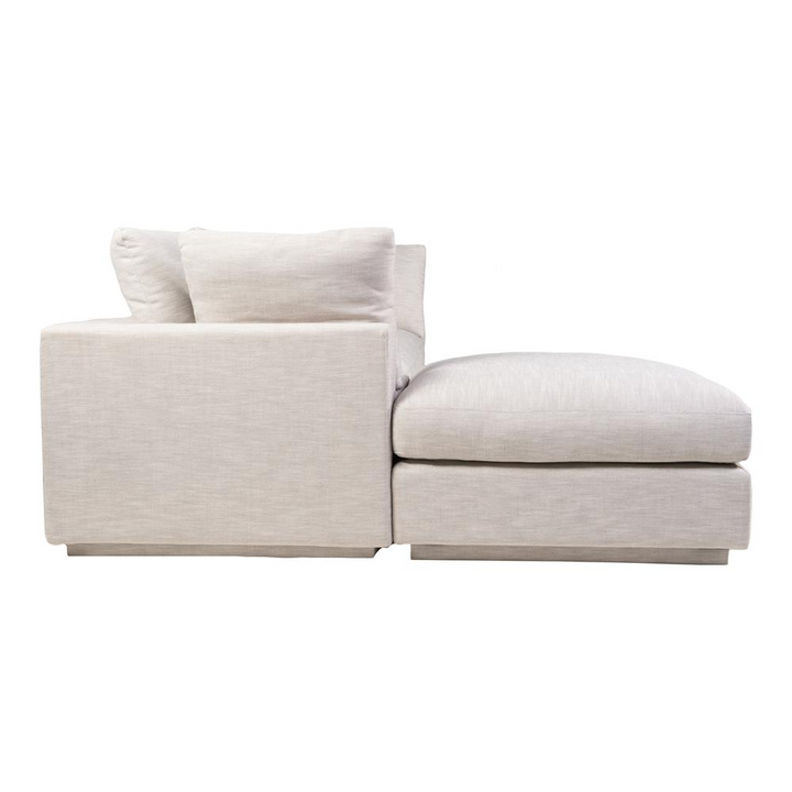 Boho Aesthetic Minimalist Luxury Modern Lounge Modular Sectional Taupe | Biophilic Design Airbnb Decor Furniture 