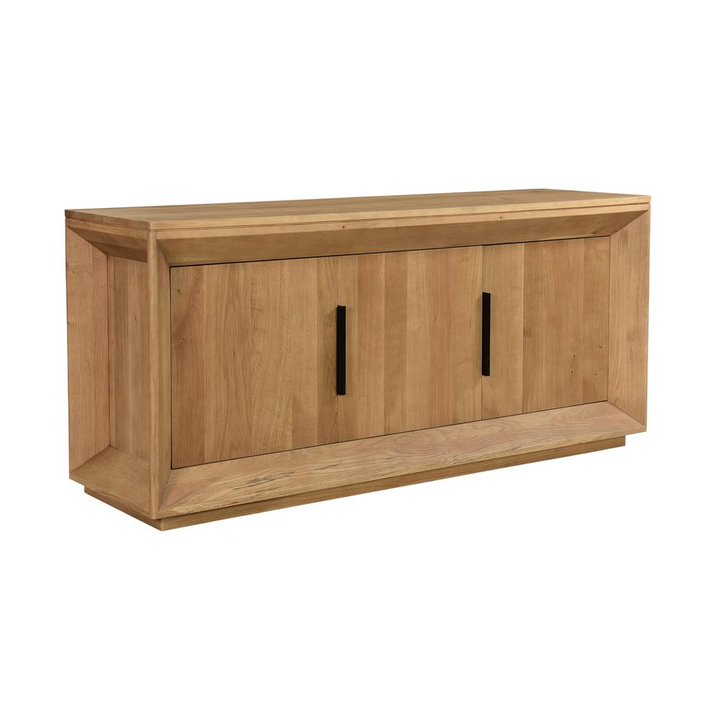 Boho Aesthetic Angle Oak Unique Sideboard Buffet Cabinet | Biophilic Design Airbnb Decor Furniture 