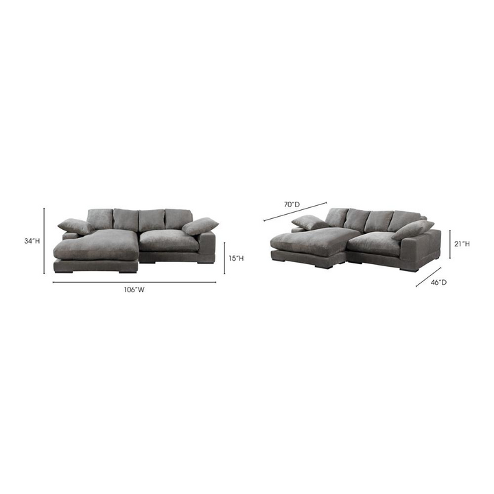 Boho Aesthetic Italian Charcoal Modern High End Sink Upholstery Sofa Sectional | Biophilic Design Airbnb Decor Furniture 