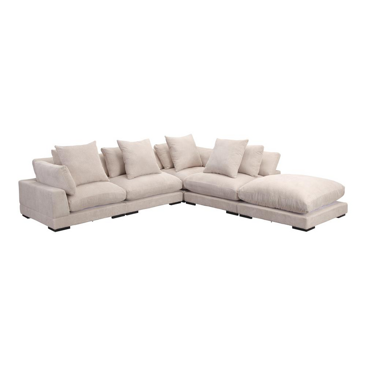 Boho Aesthetic TUMBLE DREAM MODULAR SECTIONAL CAPPUCCINO | Biophilic Design Airbnb Decor Furniture 