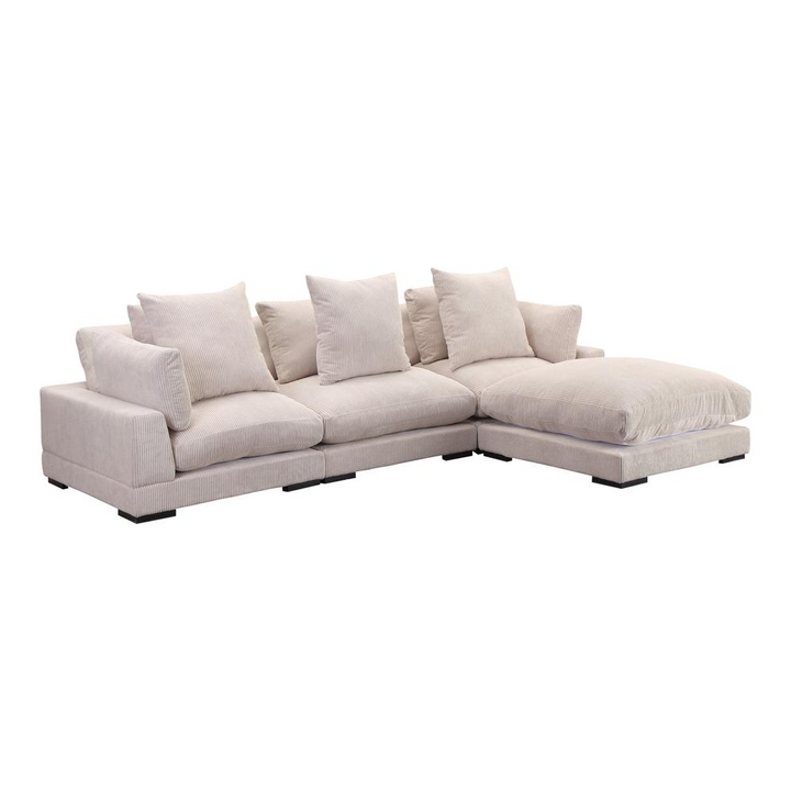 Boho Aesthetic La Florence | Large Modern Luxury Soft Plush Modular Sofa Sectional | Biophilic Design Airbnb Decor Furniture 