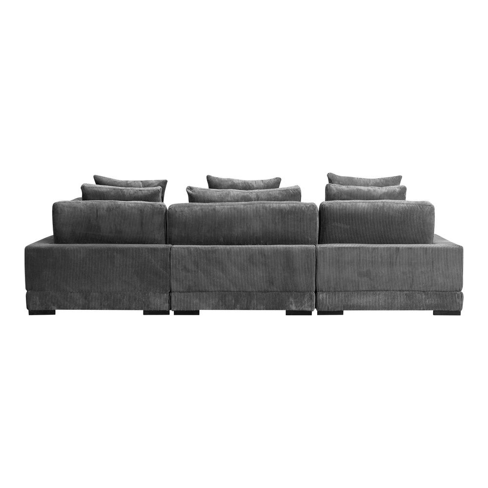 Boho Aesthetic Tumble Modular Sectional Charcoal | Biophilic Design Airbnb Decor Furniture 