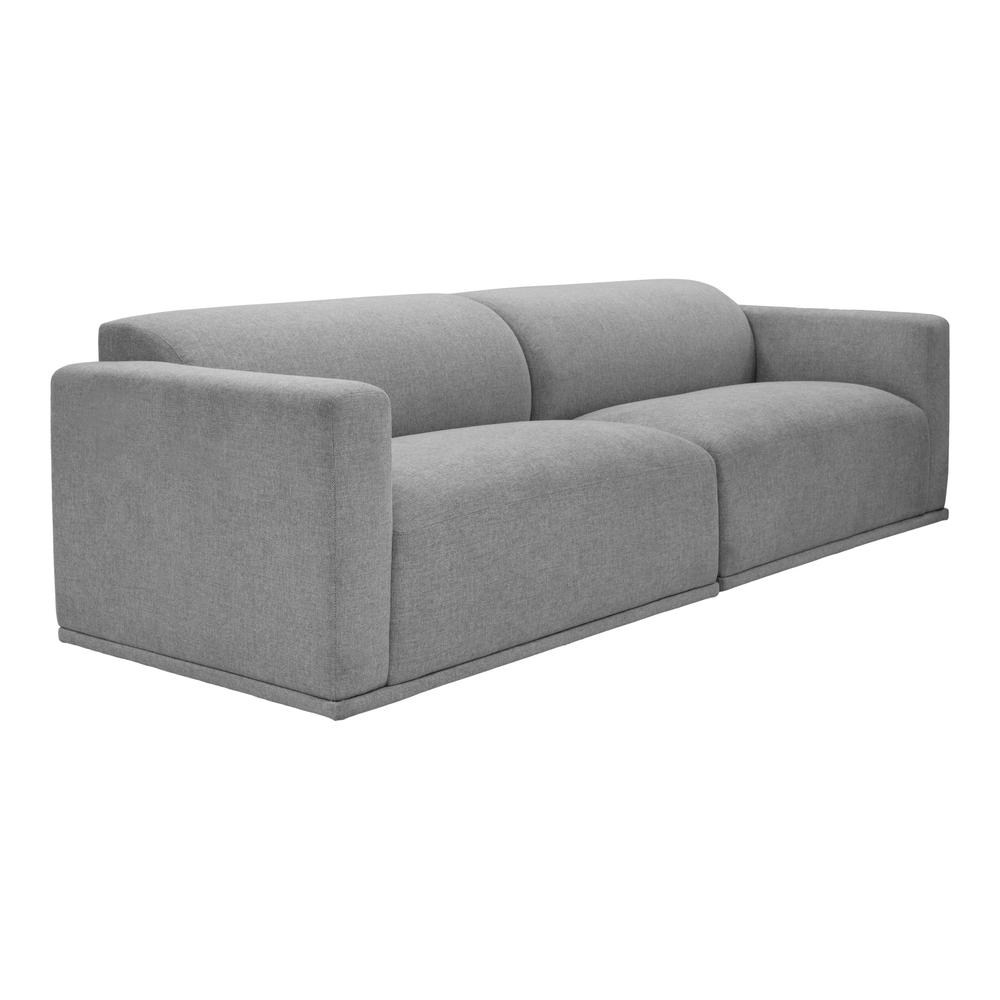 Boho Aesthetic Malou Sofa Grey | Biophilic Design Airbnb Decor Furniture 