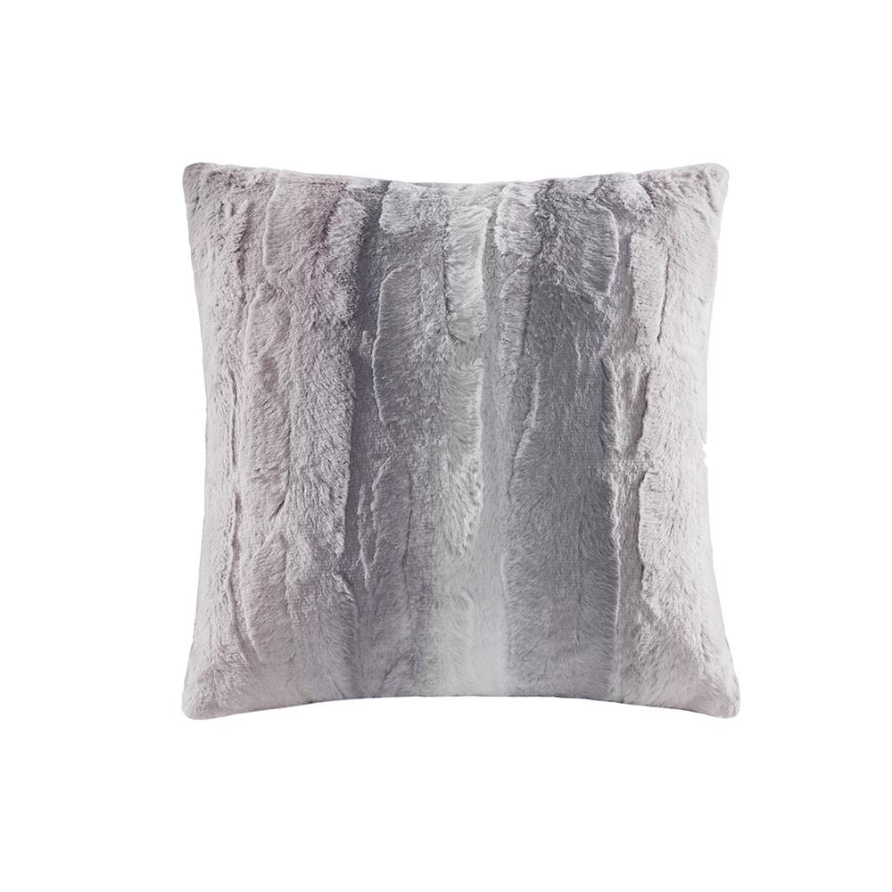 Boho Aesthetic 100% Polyester Faux Tip Dyed Brushed Long Fur Pillow w/ Knife Edge,MP30-6234 | Biophilic Design Airbnb Decor Furniture 