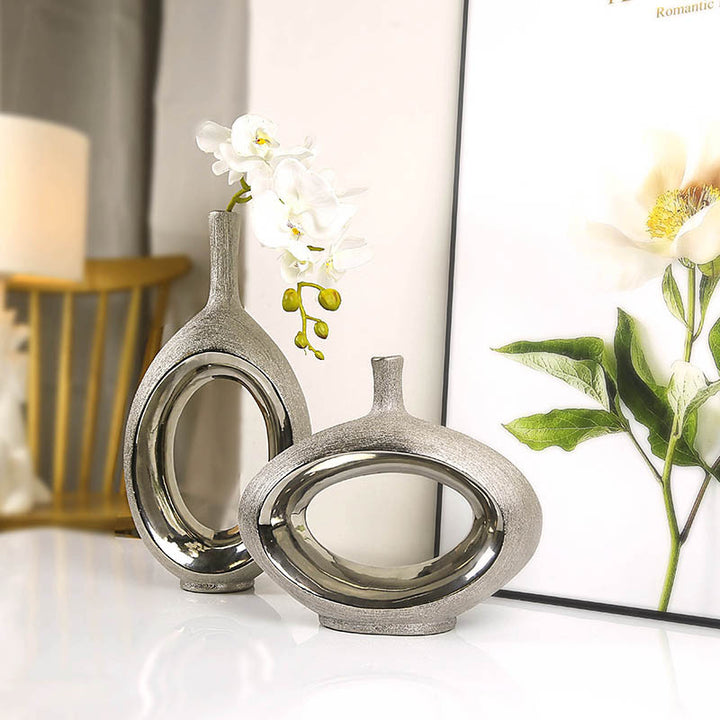 Buy farmhouse furniture Le Castella | Mediterranean Ceramic Vase Floral Decoration - Modern Cottage Farmhouse Furniture