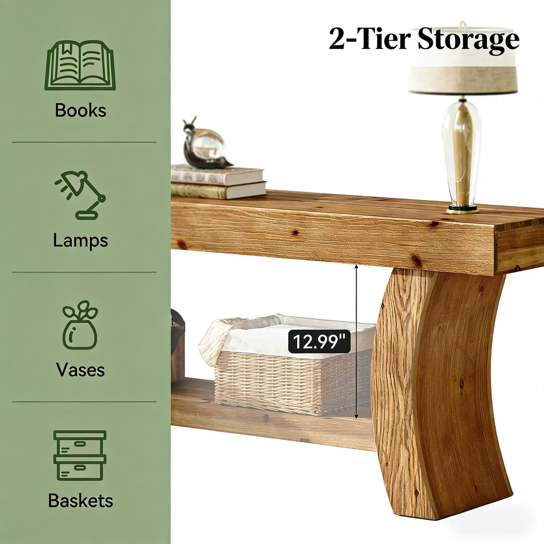 Modern Italian Wooden Foyer Entryway Console Table - Mediterranean Italian Contemporary Home Decor Furniture