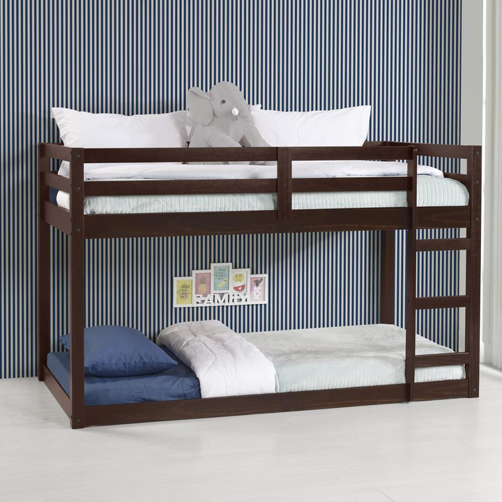 Boho Aesthetic ACME Gaston Loft Bed, Espresso | Biophilic Design Airbnb Decor Furniture 