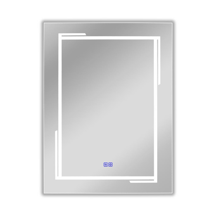 Boho Aesthetic CHLOE Lighting LUMINOSITY, Back Lit Rectangular TouchScreen LED Mirror 3 Color Temperatures 3000K-6000K 32" Height | Biophilic Design Airbnb Decor Furniture 