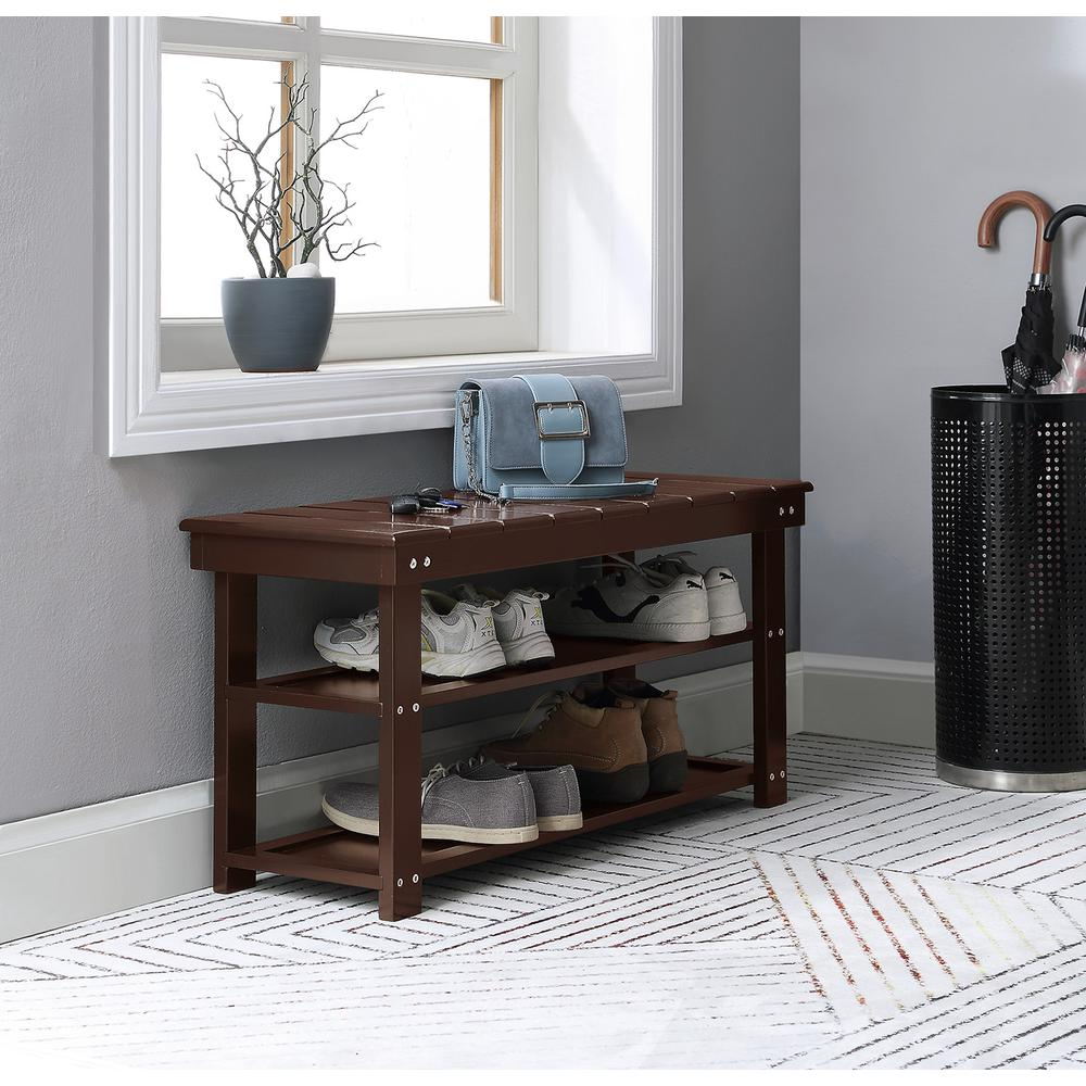 Boho Aesthetic Oxford Utility Mudroom Bench | Biophilic Design Airbnb Decor Furniture 