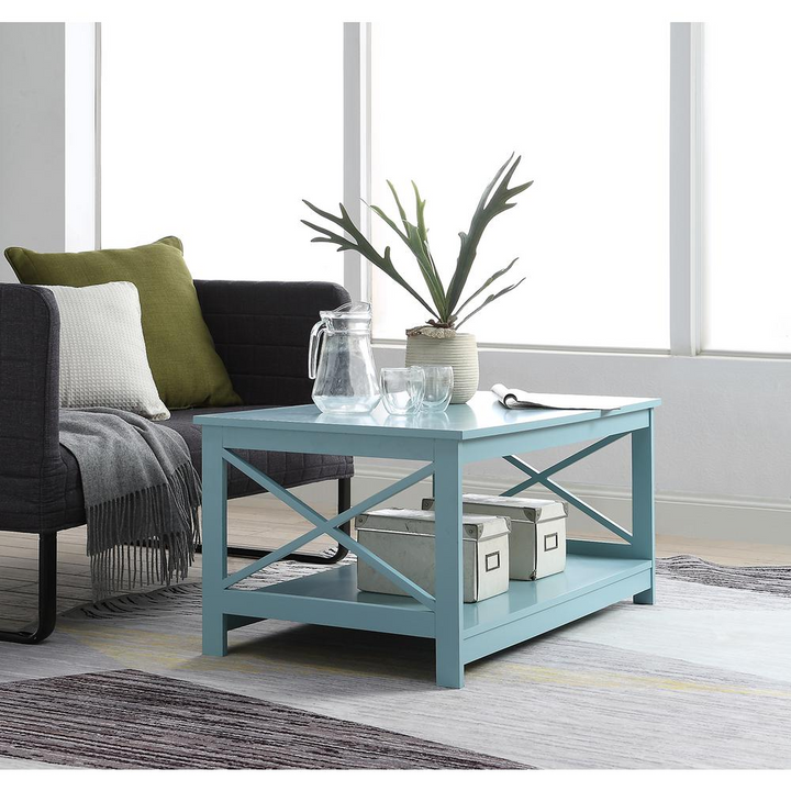 Boho Aesthetic Oxford Coffee Table | Biophilic Design Airbnb Decor Furniture 