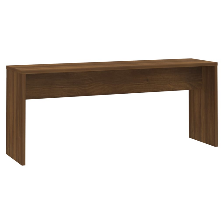 Boho Aesthetic 3 Piece Dining Set Brown Oak Engineered Wood | Biophilic Design Airbnb Decor Furniture 