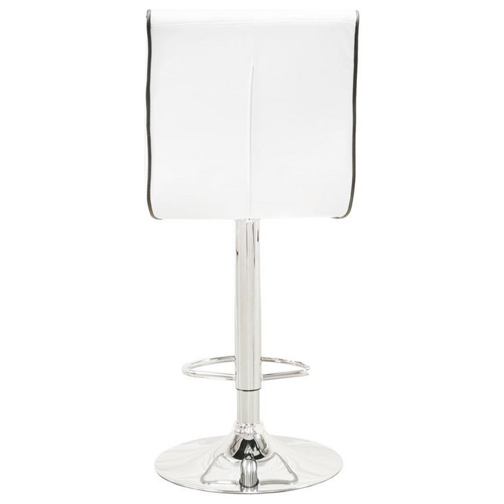 Boho Aesthetic Best Master Swivel Bar Stool with Crystal and Tufted Look in White (Set of 2) | Biophilic Design Airbnb Decor Furniture 