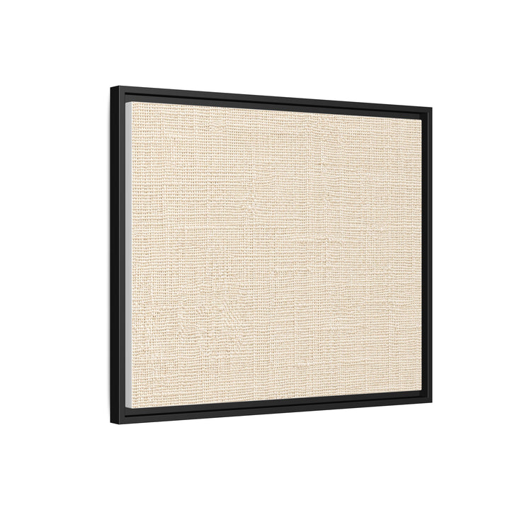 Woven Art Sage &amp; Cream Framed Canvas Wall Art