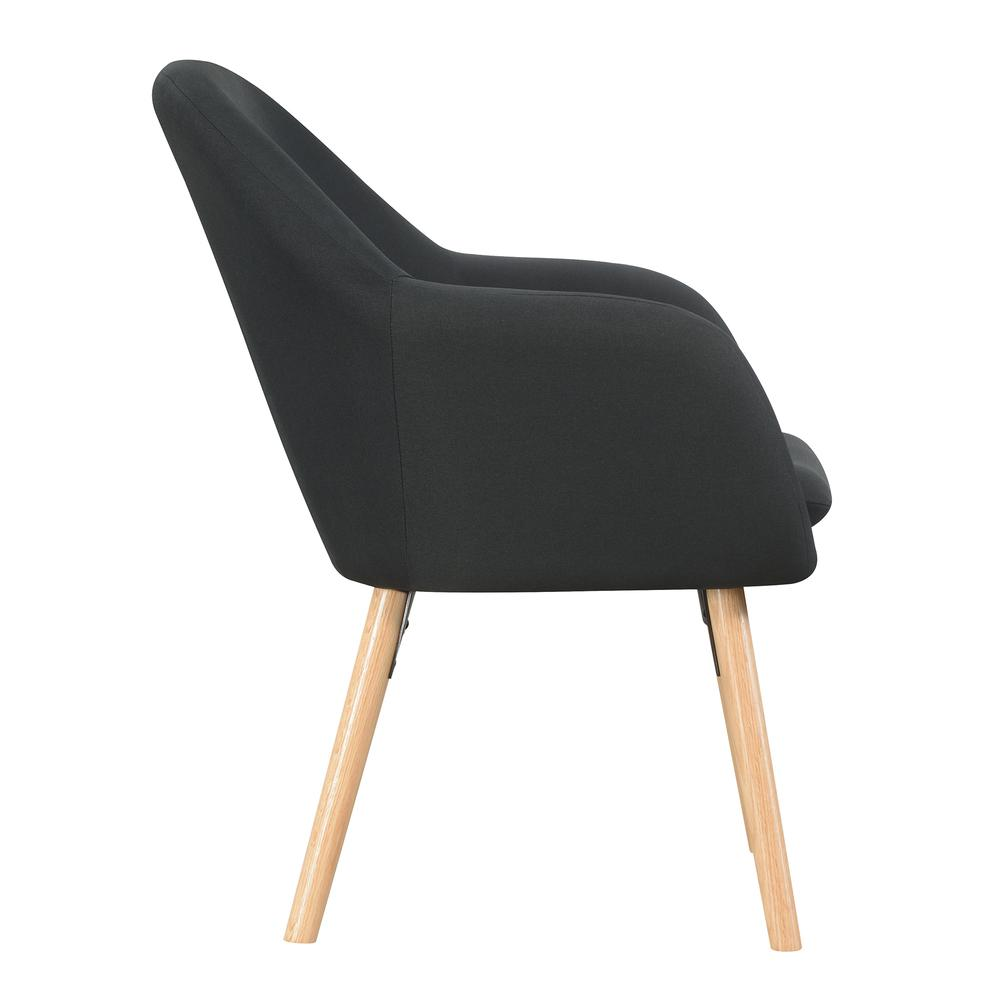 Boho Aesthetic Modern Mid-Century Black Accent Chair | Biophilic Design Airbnb Decor Furniture 