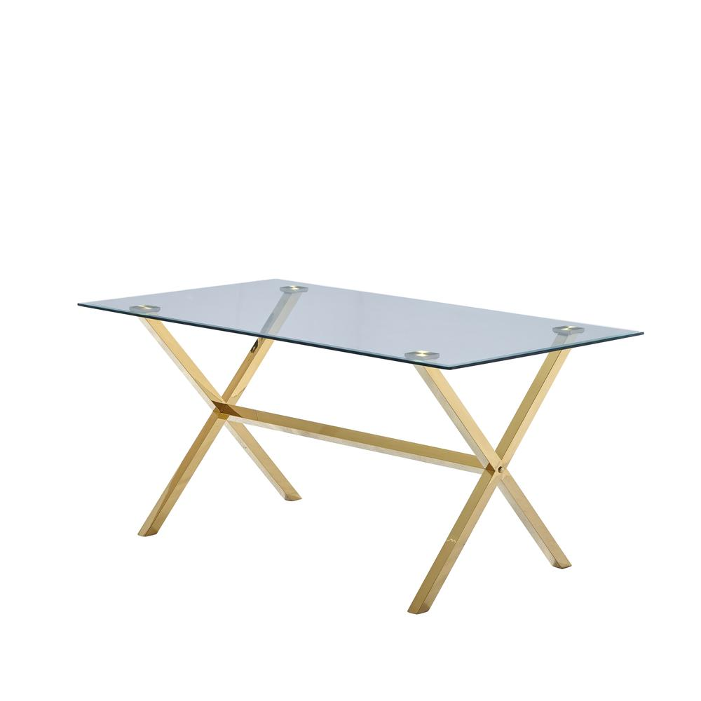 Boho Aesthetic Large Gold & White Rectangular Metal Dining Table | Biophilic Design Airbnb Decor Furniture 