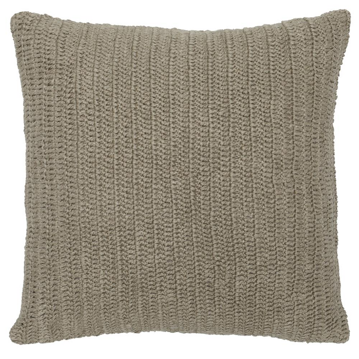 Boho Aesthetic Kosas Home Marcie Knitted 22" Throw Pillow, Natural | Biophilic Design Airbnb Decor Furniture 