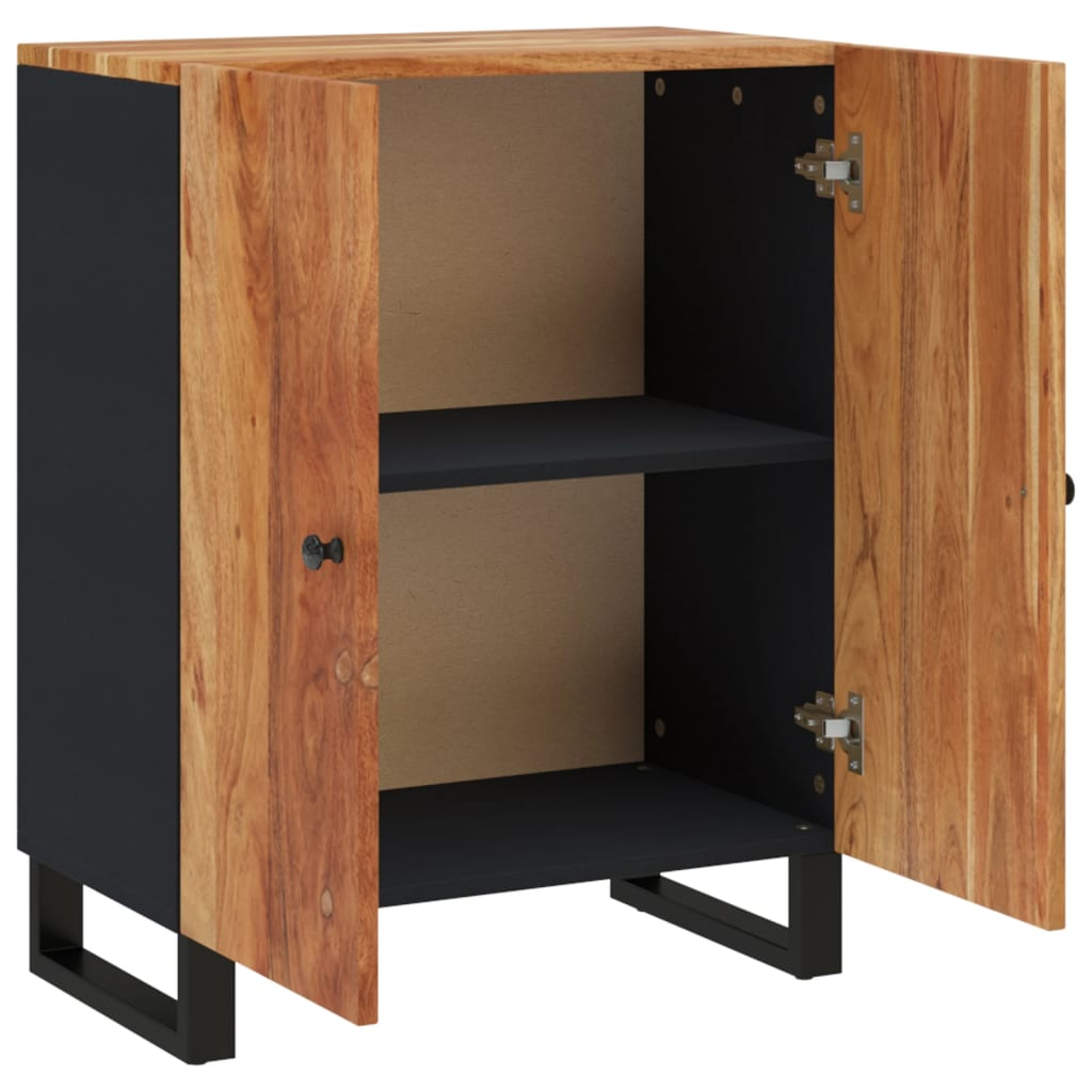 Boho Aesthetic Solid Wood Acacia Sideboard | Biophilic Design Airbnb Decor Furniture 