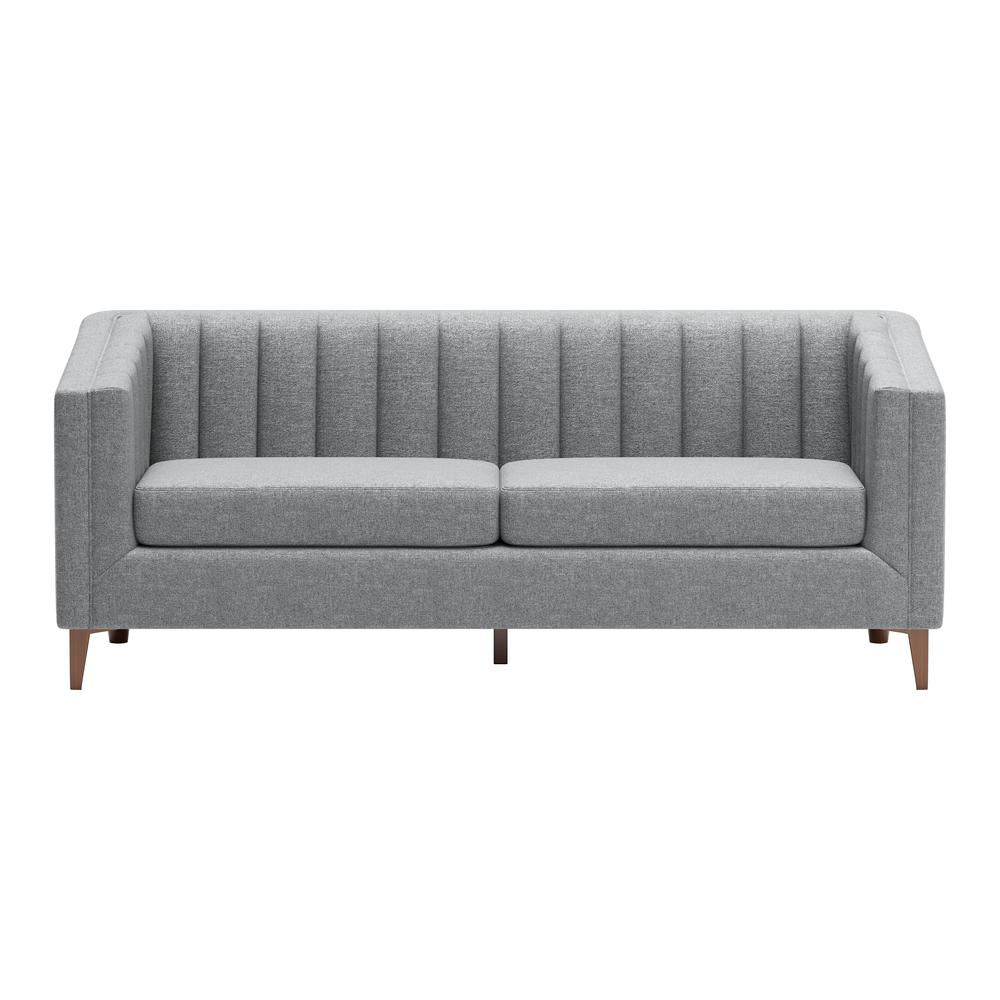 Boho Aesthetic Nantucket Sofa Dark Gray | Biophilic Design Airbnb Decor Furniture 