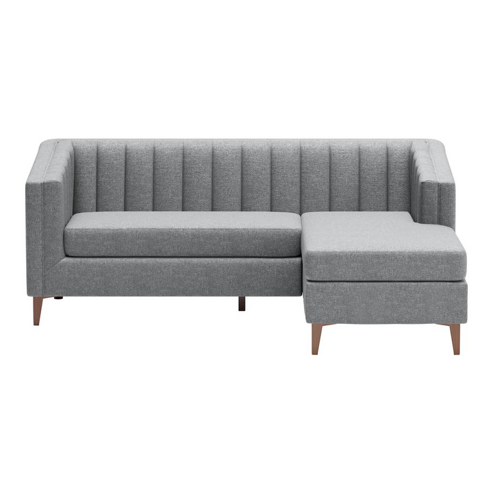 Boho Aesthetic Nantucket Sofa Dark Gray | Biophilic Design Airbnb Decor Furniture 