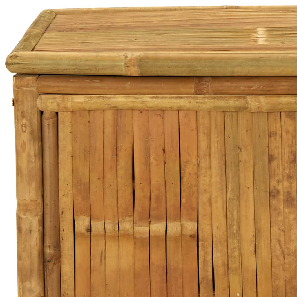 Boho Aesthetic vidaXL Patio Storage Box 43.3"x20.5"x21.7" Bamboo | Biophilic Design Airbnb Decor Furniture 