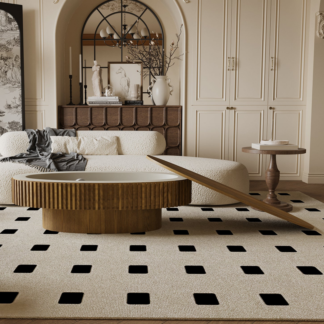 Oval Mediterranean Farmhouse Coffee Table with Storage Solid Wood Veneered Modern Coffee Table - Mediterranean Italian Contemporary Home Decor Furniture