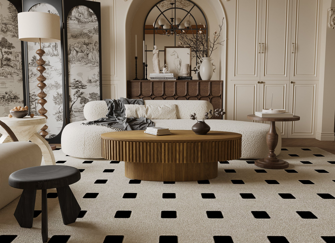 Oval Mediterranean Farmhouse Coffee Table with Storage Solid Wood Veneered Modern Coffee Table - Mediterranean Italian Contemporary Home Decor Furniture