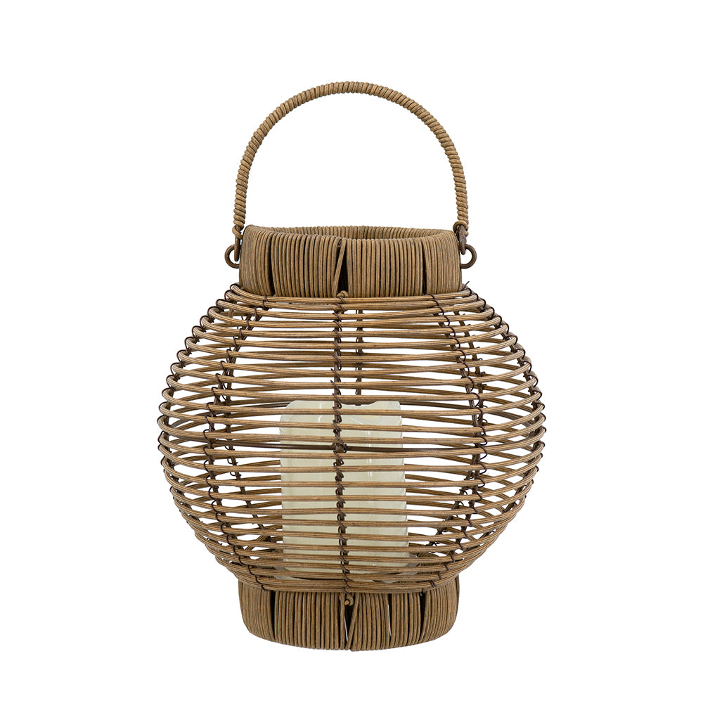 Buy farmhouse furniture Mediterranean Farmhouse Lighting Rattan Lantern with White LED Candle - Modern Cottage Farmhouse Furniture