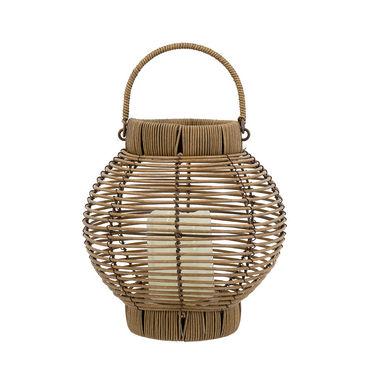 Buy farmhouse furniture Mediterranean Farmhouse Lighting Rattan Lantern with White LED Candle - Modern Cottage Farmhouse Furniture