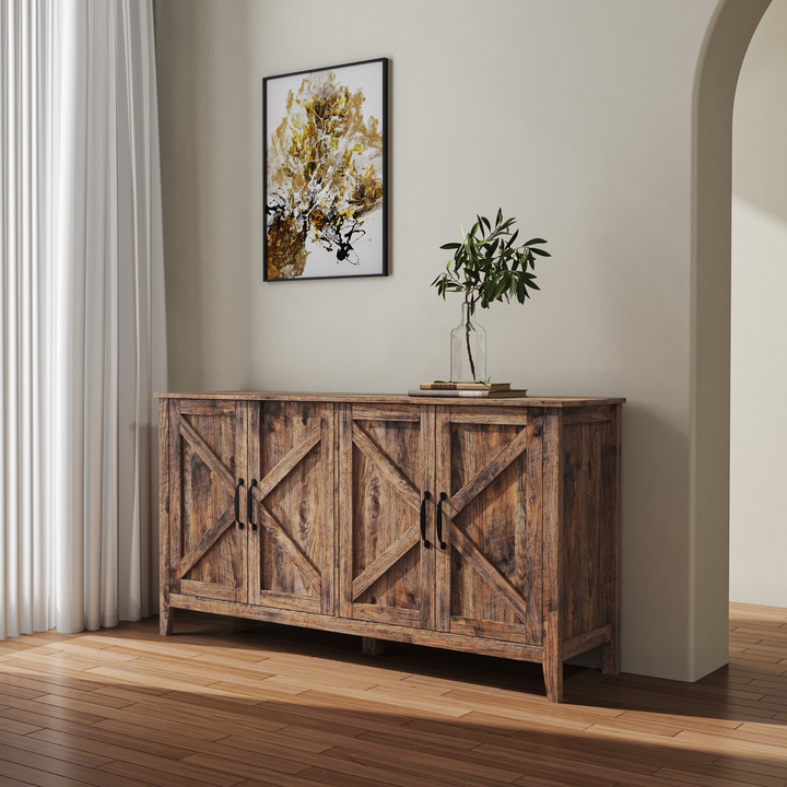 Buy farmhouse furniture Italian Brown Wooden Mediterranean Farmhouse Style Foyer Storage - Modern Cottage Farmhouse Furniture