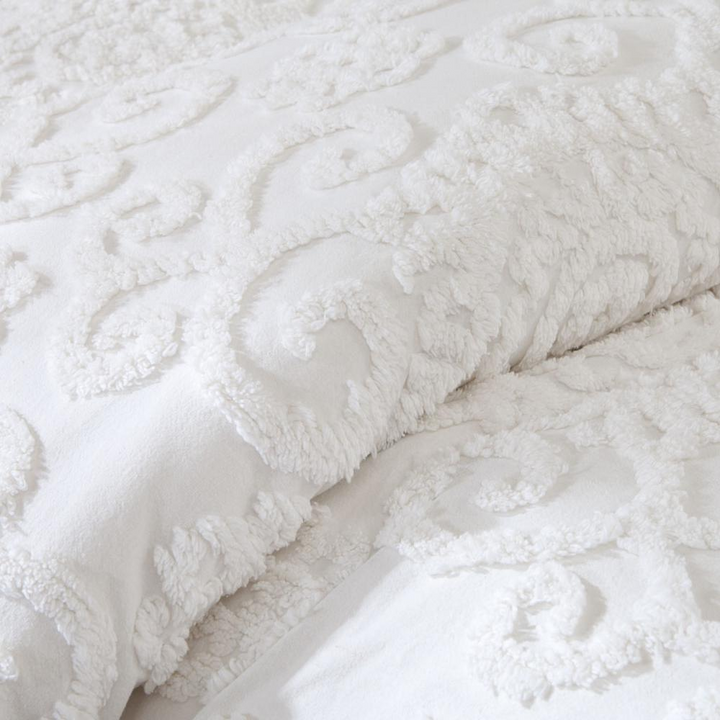 Boho Aesthetic Verona | Queen Cotton Duvet Mini Set w/ Embroidery | Biophilic Design Airbnb Decor Furniture 