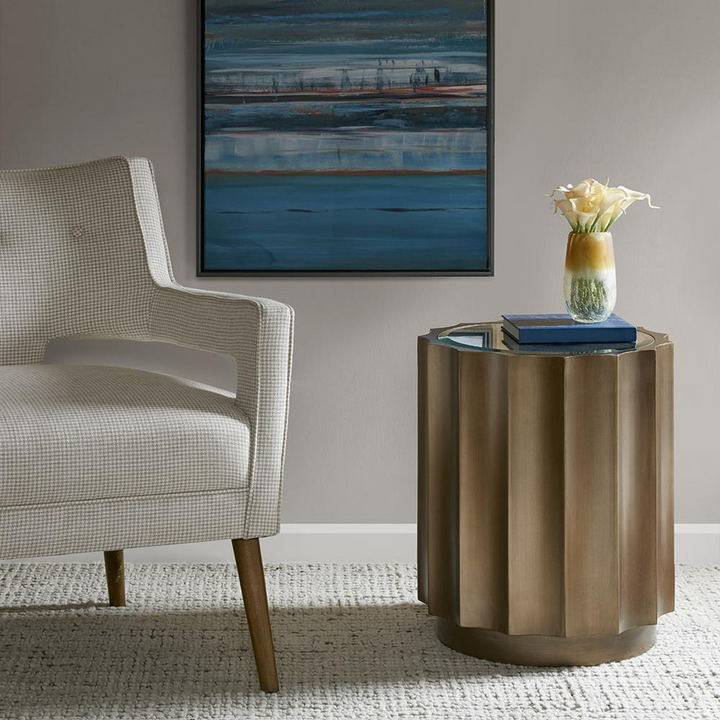 Boho Aesthetic Valentina Accent Table | Biophilic Design Airbnb Decor Furniture 