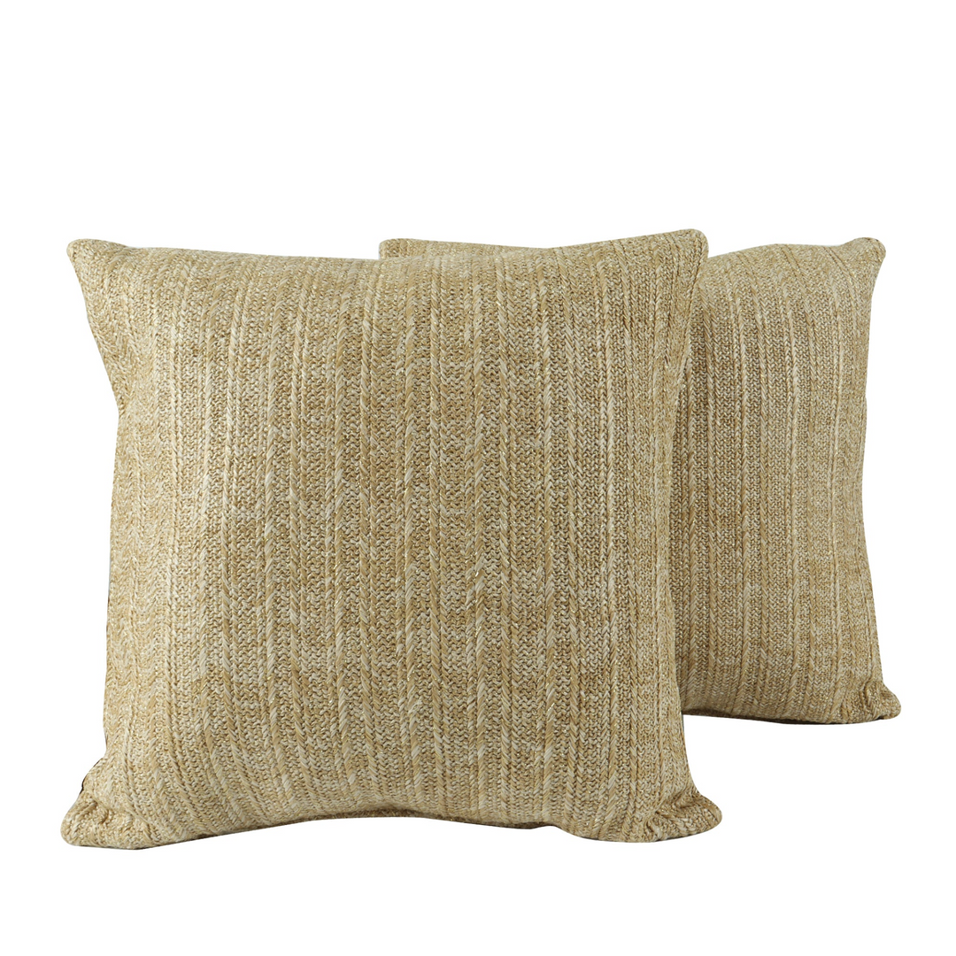 Buy farmhouse furniture Outdoor/Indoor Decorative Throw Pillows, Waterproof Simulated Straw Weave 18x18 - Modern Cottage Farmhouse Furniture