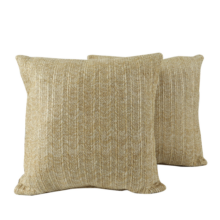 Buy farmhouse furniture Outdoor/Indoor Decorative Throw Pillows, Waterproof Simulated Straw Weave 18x18 - Modern Cottage Farmhouse Furniture