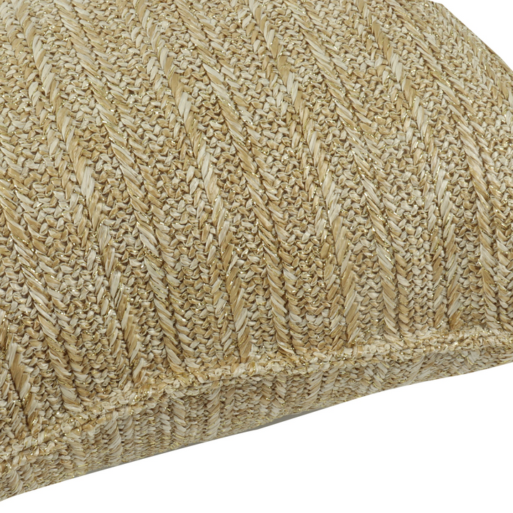 Buy farmhouse furniture Outdoor/Indoor Decorative Throw Pillows, Waterproof Simulated Straw Weave 18x18 - Modern Cottage Farmhouse Furniture