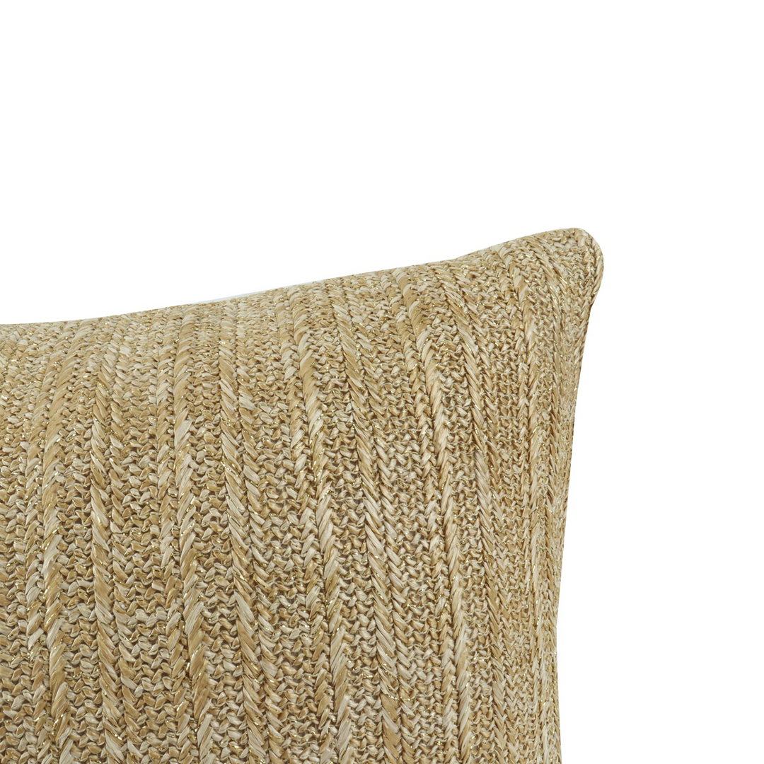 Buy farmhouse furniture Outdoor/Indoor Decorative Throw Pillows, Waterproof Simulated Straw Weave 18x18 - Modern Cottage Farmhouse Furniture