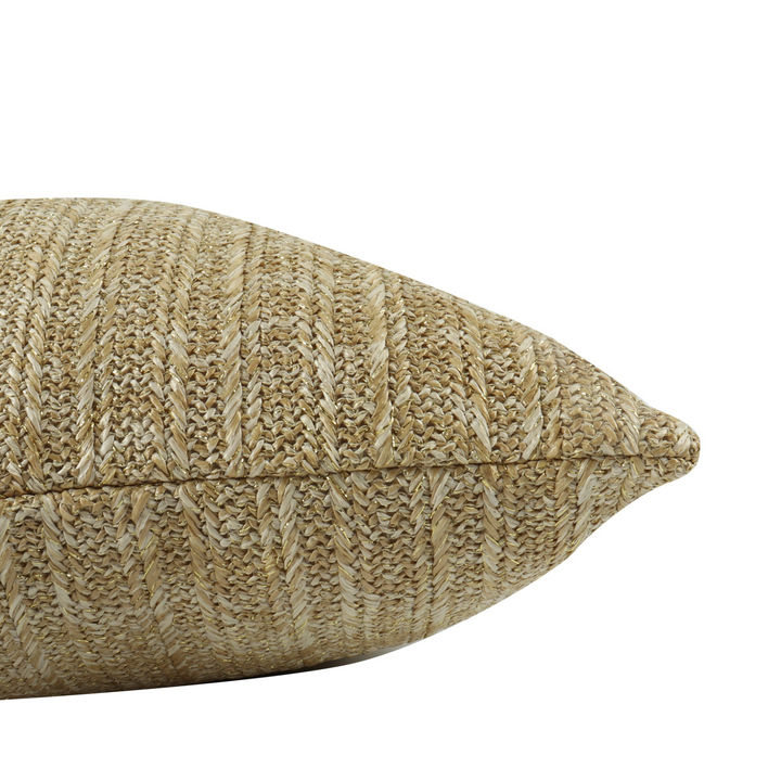 Buy farmhouse furniture Outdoor/Indoor Decorative Throw Pillows, Waterproof Simulated Straw Weave 18x18 - Modern Cottage Farmhouse Furniture