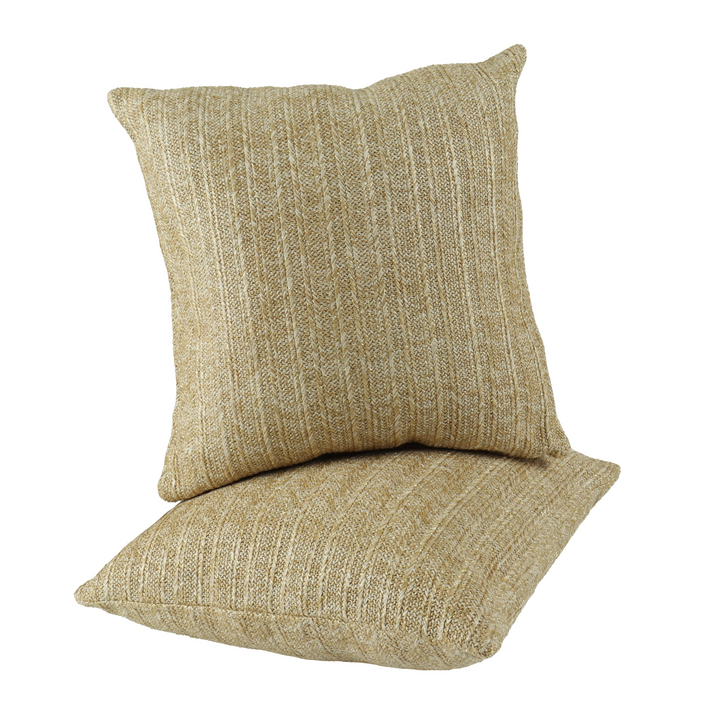 Buy farmhouse furniture Outdoor/Indoor Decorative Throw Pillows, Waterproof Simulated Straw Weave 18x18 - Modern Cottage Farmhouse Furniture